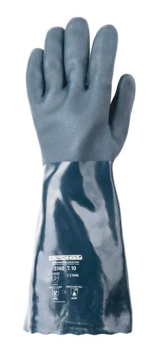 GANTS DE PROTECTION CHIMIQUE – 3740 – PACK DE 10